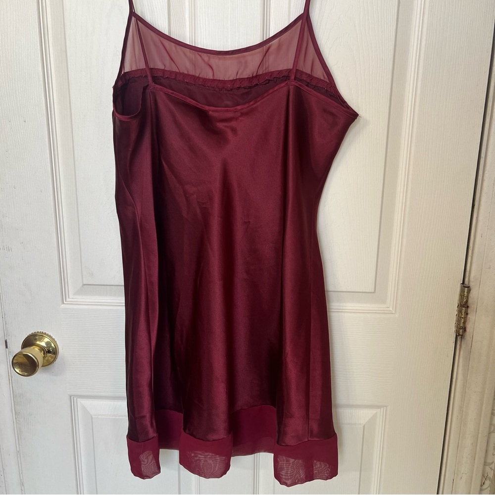 Vintage Delicates Red Slip Dress